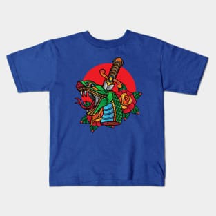 Snake Head Sword Kids T-Shirt